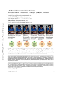 LLM-Powered Conversational Voice Assistants: Interaction Patterns,
  Opportunities, Challenges, and Design Guidelines