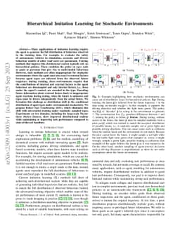 Hierarchical Imitation Learning for Stochastic Environments