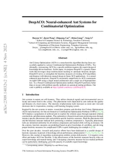 DeepACO: Neural-enhanced Ant Systems for Combinatorial Optimization