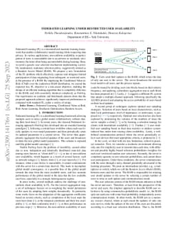 Federated Learning Under Restricted User Availability
