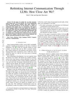 Rethinking Internet Communication Through LLMs: How Close Are We?
