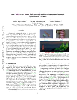 CLIP-DIY: CLIP Dense Inference Yields Open-Vocabulary Semantic
  Segmentation For-Free
