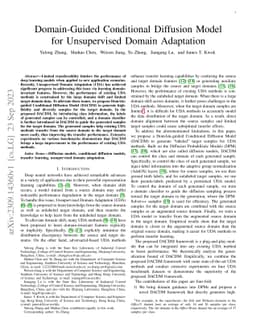 Domain-Guided Conditional Diffusion Model for Unsupervised Domain
  Adaptation