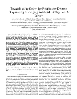 Towards using Cough for Respiratory Disease Diagnosis by leveraging
  Artificial Intelligence: A Survey