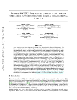 Detach-ROCKET: Sequential feature selection for time series
  classification with random convolutional kernels