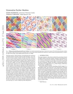 Generative Escher Meshes