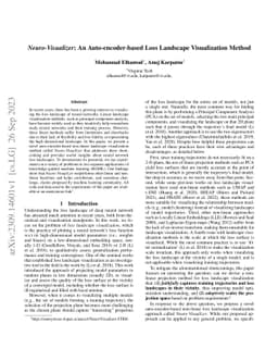 Neuro-Visualizer: An Auto-encoder-based Loss Landscape Visualization
  Method