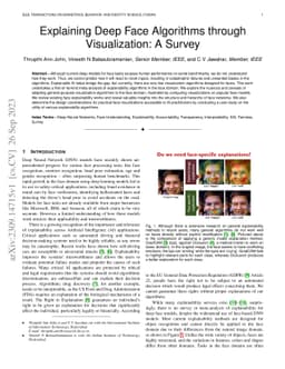 Explaining Deep Face Algorithms through Visualization: A Survey