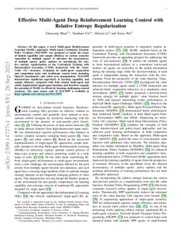 Effective Multi-Agent Deep Reinforcement Learning Control with Relative
  Entropy Regularization