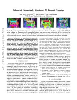 Volumetric Semantically Consistent 3D Panoptic Mapping