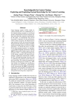 Knowledgeable In-Context Tuning: Exploring and Exploiting Factual
  Knowledge for In-Context Learning