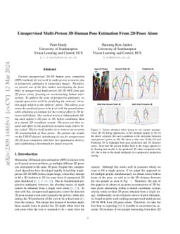 Unsupervised Multi-Person 3D Human Pose Estimation From 2D Poses Alone