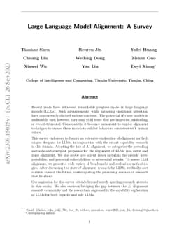 Large Language Model Alignment: A Survey