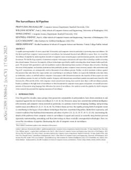 The Surveillance AI Pipeline