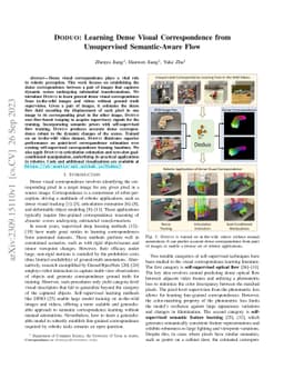 Doduo: Learning Dense Visual Correspondence from Unsupervised
  Semantic-Aware Flow