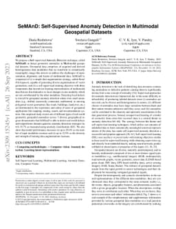 SeMAnD: Self-Supervised Anomaly Detection in Multimodal Geospatial
  Datasets