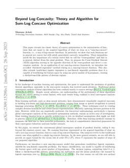 Beyond Log-Concavity: Theory and Algorithm for Sum-Log-Concave
  Optimization