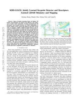 KDD-LOAM: Jointly Learned Keypoint Detector and Descriptors Assisted
  LiDAR Odometry and Mapping
