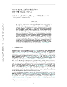 Finite Scalar Quantization: VQ-VAE Made Simple