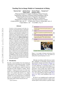 Teaching Text-to-Image Models to Communicate in Dialog