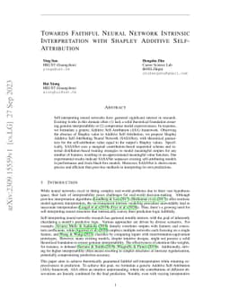 Towards Faithful Neural Network Intrinsic Interpretation with Shapley
  Additive Self-Attribution