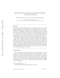 Multi-unit soft sensing permits few-shot learning