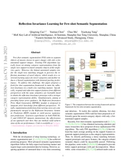 Reflection Invariance Learning for Few-shot Semantic Segmentation