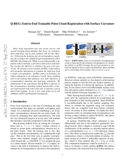 Q-REG: End-to-End Trainable Point Cloud Registration with Surface
  Curvature