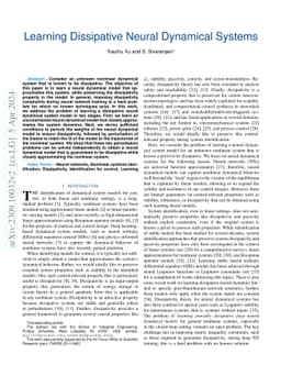 Learning Dissipative Neural Dynamical Systems