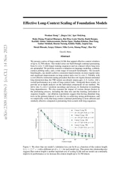 Effective Long-Context Scaling of Foundation Models