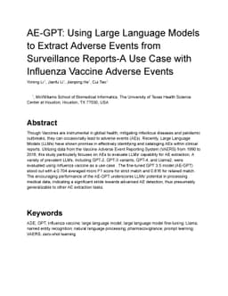 AE-GPT: Using Large Language Models to Extract Adverse Events from
  Surveillance Reports-A Use Case with Influenza Vaccine Adverse Events