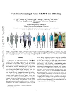 Cloth2Body: Generating 3D Human Body Mesh from 2D Clothing