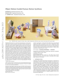 Object Motion Guided Human Motion Synthesis