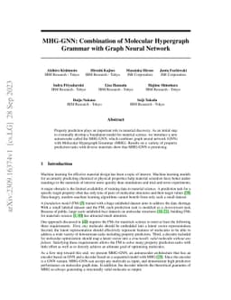 MHG-GNN: Combination of Molecular Hypergraph Grammar with Graph Neural
  Network