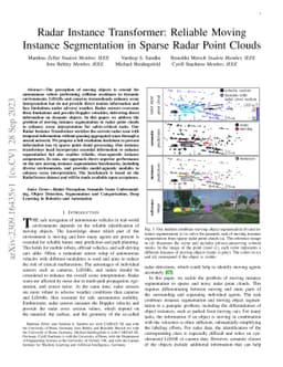 Radar Instance Transformer: Reliable Moving Instance Segmentation in
  Sparse Radar Point Clouds