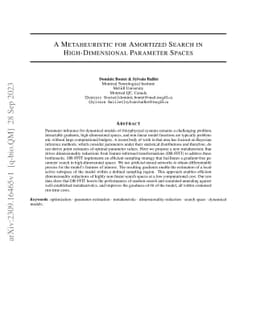 A Metaheuristic for Amortized Search in High-Dimensional Parameter
  Spaces