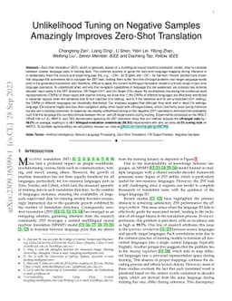 Unlikelihood Tuning on Negative Samples Amazingly Improves Zero-Shot
  Translation
