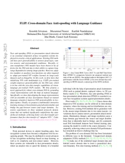 FLIP: Cross-domain Face Anti-spoofing with Language Guidance