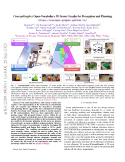 ConceptGraphs: Open-Vocabulary 3D Scene Graphs for Perception and
  Planning