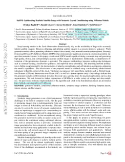 SatDM: Synthesizing Realistic Satellite Image with Semantic Layout
  Conditioning using Diffusion Models