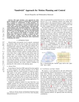 Sandwich Approach for Motion Planning and Control