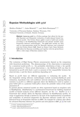 Bayesian Methodologies with pyhf