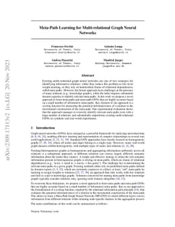 Meta-Path Learning for Multi-relational Graph Neural Networks