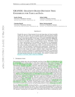 GRANDE: Gradient-Based Decision Tree Ensembles for Tabular Data