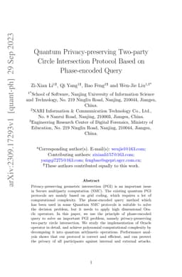 Quantum Privacy-preserving Two-party Circle Intersection Protocol Based
  on Phase-encoded Query