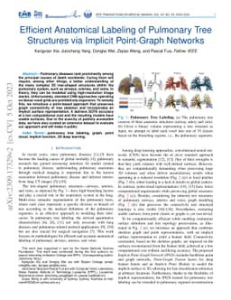 Efficient Anatomical Labeling of Pulmonary Tree Structures via Implicit
  Point-Graph Networks