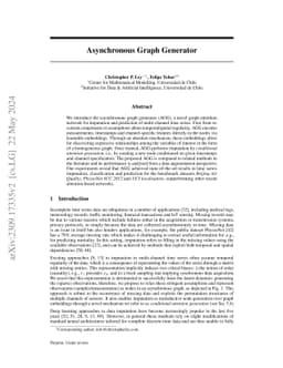 Asynchronous Graph Generator