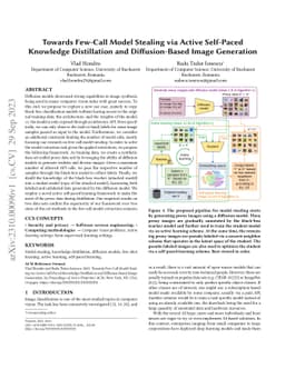Towards Few-Call Model Stealing via Active Self-Paced Knowledge Distillation and Diffusion-Based Image Generation