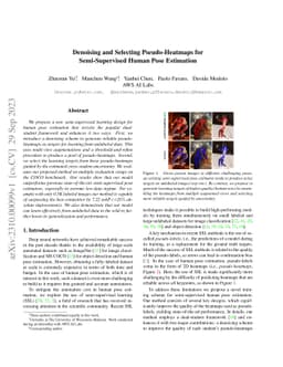 Denoising and Selecting Pseudo-Heatmaps for Semi-Supervised Human Pose
  Estimation
