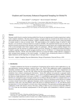 Gradient and Uncertainty Enhanced Sequential Sampling for Global Fit